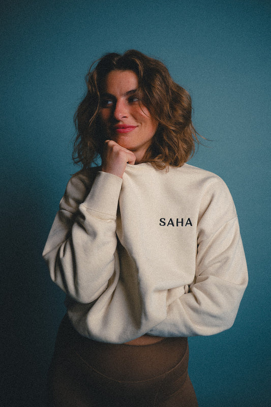 Embroidered heavyweight crewneck